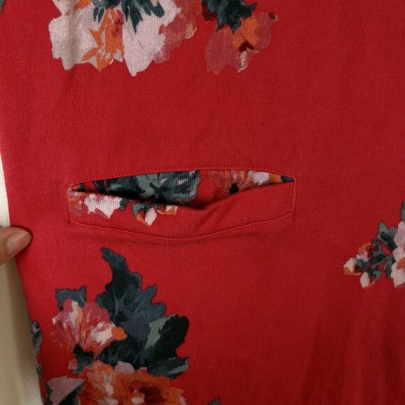Joules dress Short Sleeve Red with front pockets Size 4 - Picture 6 of 8